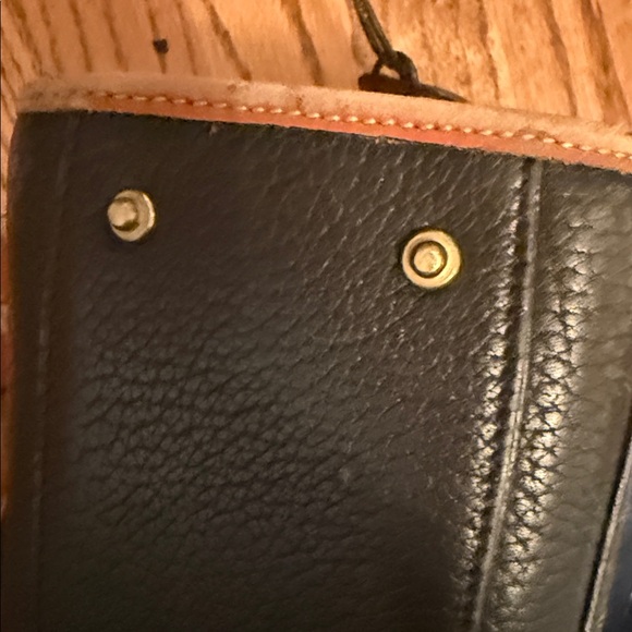 Dooney & Bourke Black and Tan Shoulder Bag - Picture 6 of 13